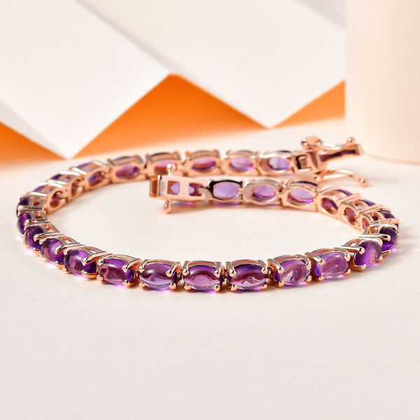AA Rose De France Amethyst Armband, 19 cm - 16,32 ct. image number 2