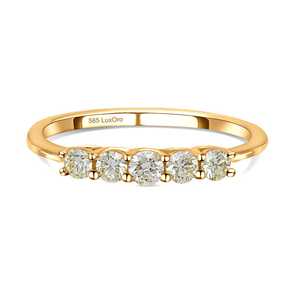 LUXORO Natürlicher, gelber Diamant SI SGL zertifizierter Ring - 0,50 ct. image number 0