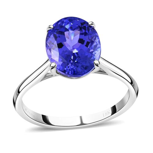 ILIANA zertifiziert und geprüft AAA Tansanit Ring in 750 Weißgold - 2,75 ct. image number 0