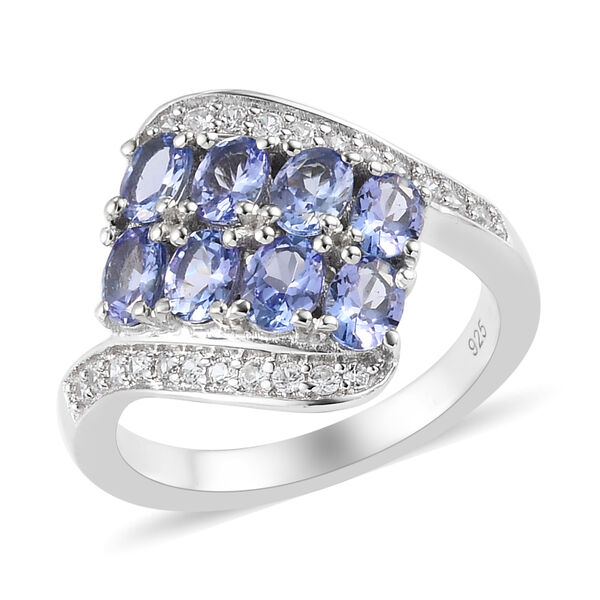 Tansanit und Zirkon Ring - 1,73 ct. image number 4