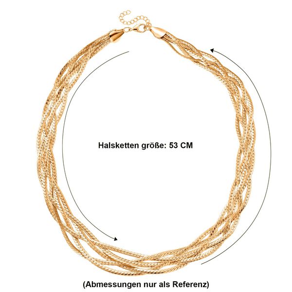 Eisen Gelb Halskette ca. 53.25 cm ca. 41,40g image number 5
