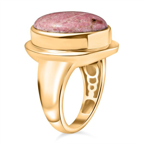 Rhodonit Ring Nickelfreies Messing (Gr&ouml;&szlig;e 19.00) ca. 13.64 ct image number 4