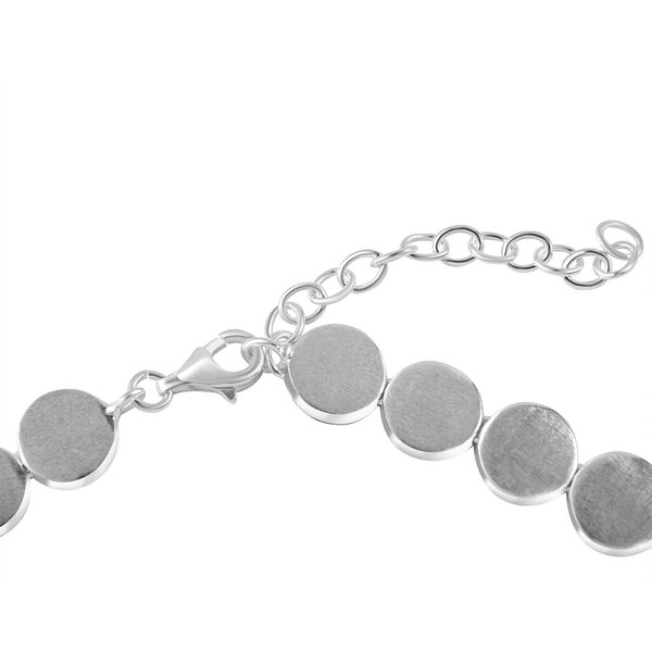 Scheiben-Halskette in 925 Silber, 50cm image number 4