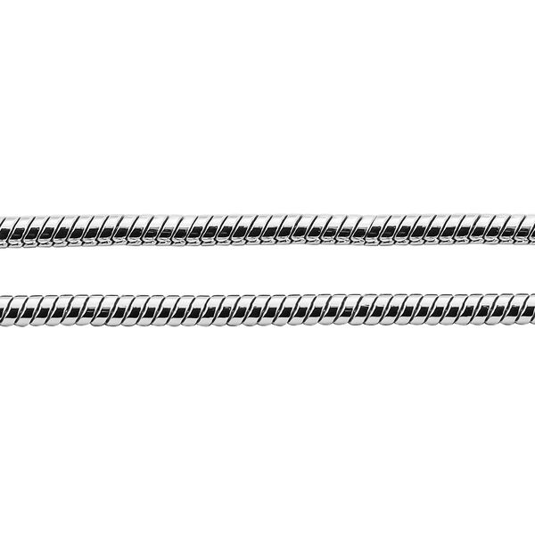 Schlangenkette 45 cm in 925 Silber image number 3