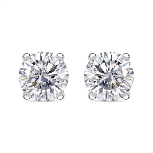 Moissanit Ohrringe, 925 Silber rhodiniert - 1,49 ct. image number 0