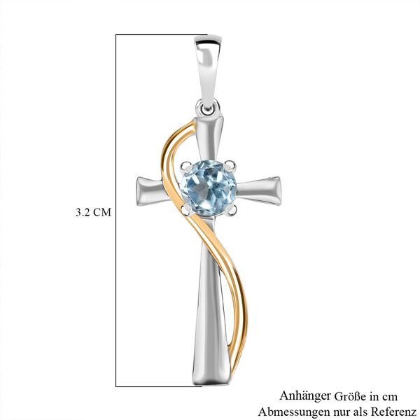 Himmelblauer Topas-Anhänger - 0,60 ct. image number 6