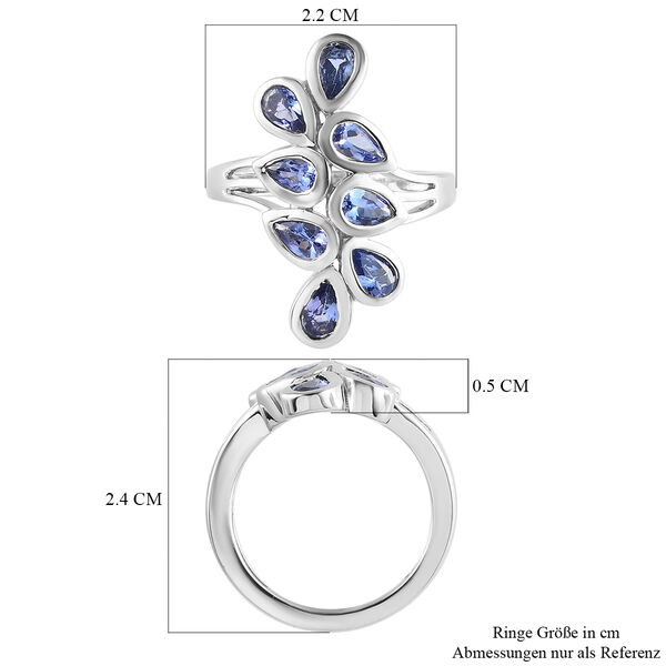 AA Tansanit Ring - 1,58 ct. image number 8