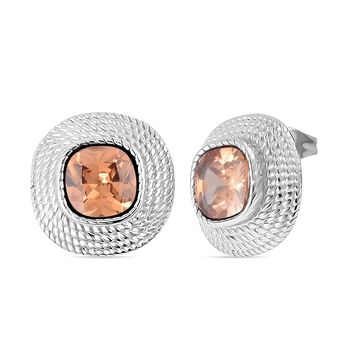 Champagner Zirkonia Ohrringe- 7.50 ct.