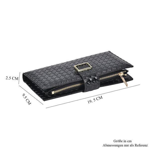 PU-Leder Brieftasche mit RFID-Schutz, schwarz image number 7