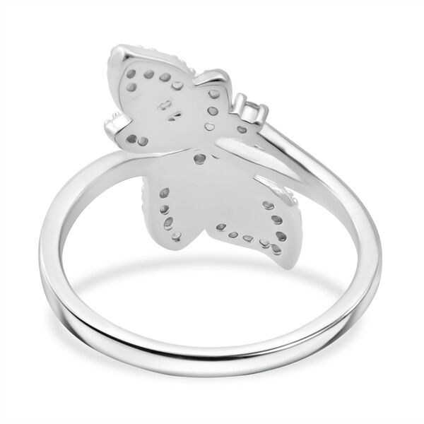 LUSTRO STELLA wei&szlig;er Zirkonia Bypass Ring image number 5