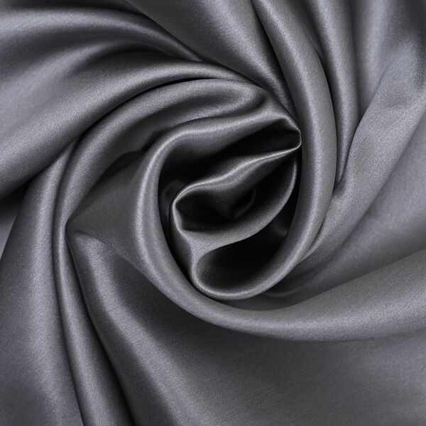 SERENITY NIGHT: 2er-Set - Kissenbez&uuml;ge aus 100% Maulbeerseide, Grau&nbsp; image number 3