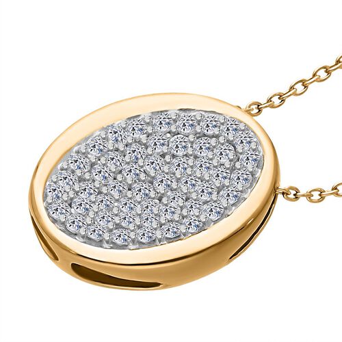 LUXURIANT DIAMOND - Lab Grown Diamant SI-GH SGL zertifiziert Schmuckset 925 Silber Gelbgold Vermeil ca. 0,50 ct. image number 2