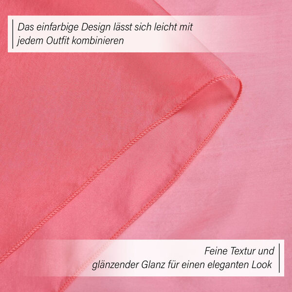 LA MAREY Chiffon Seidenschal, pfirsich image number 3