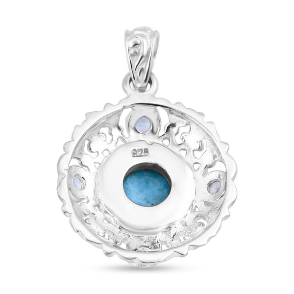 Royal Bali Kollektion- Larimar und blauer Topas-Anh&auml;nger - 5,42 ct. image number 5