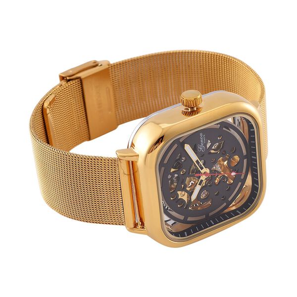 Reiner Edelstahl IP-GelbbeschichtungUhren 8.5 cm image number 6