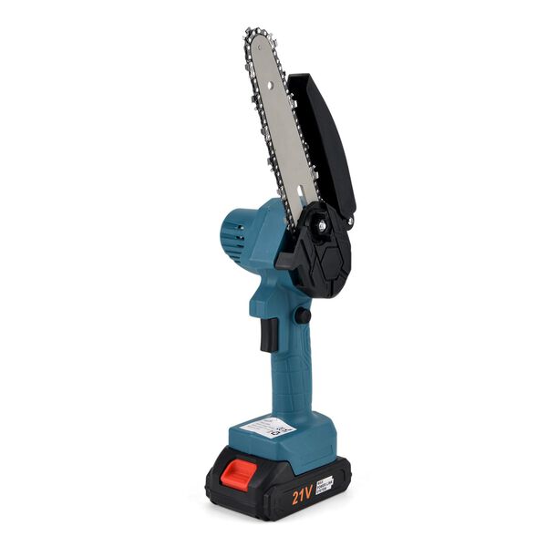 "Electric saw 6 inches Rated voltage :21v Motor speed: 20,000 RPM Motor power :180W Battery disassembly: Yes Switch method: Safety button Switch interface type :DC Input voltage :1A Power supply mode: Lithium battery Battery capacity :24VH 6000mah- Charge