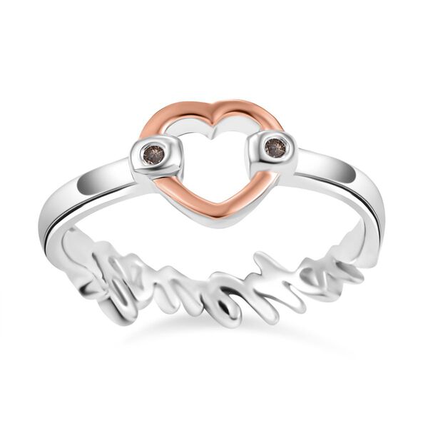 Kanchanaburi Blauer Saphir, Nat&uuml;rlicher Champagner Diamant Ring 925 Silber (Gr&ouml;&szlig;e 17.00) ca. 0,05 ct image number 5