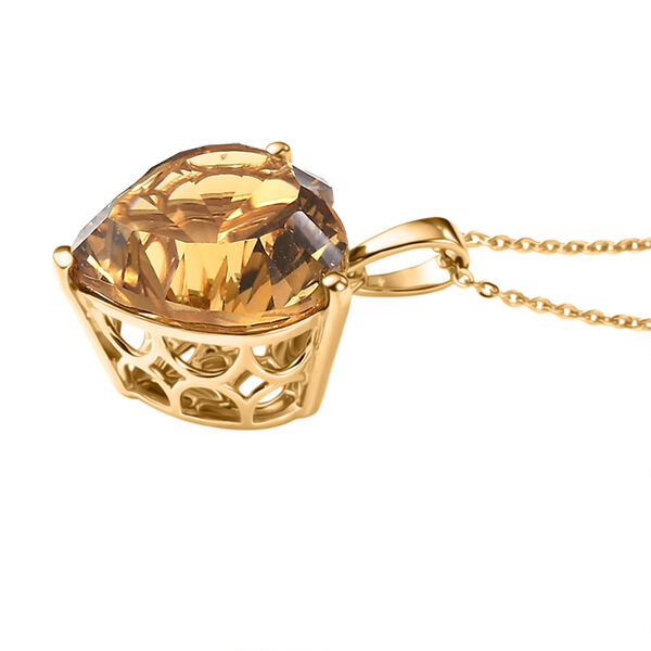 D'Joy AA Citrin Anh&auml;nger mit 50cm Kette - 9,60 ct. image number 3