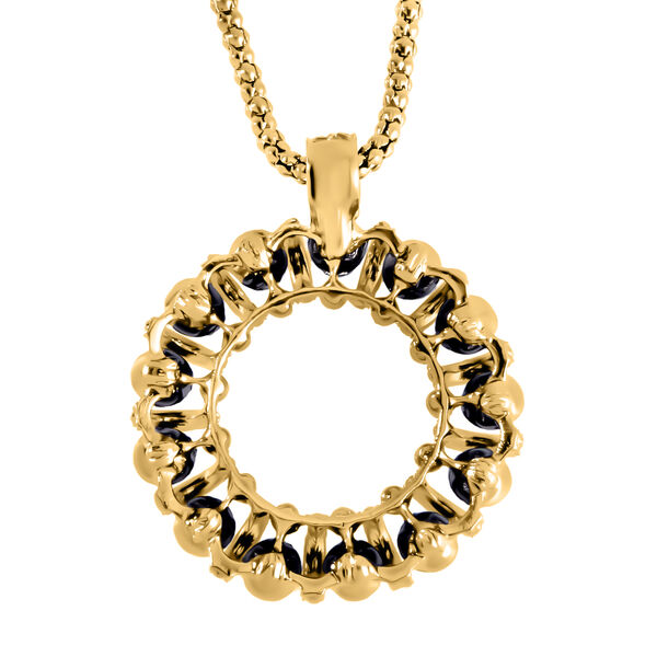 Neongr&uuml;ner Kristall Halskette ca. 70 cm  Std Schwarz image number 5