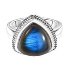 AAA Labradorit Ring Edelstahl (Größe 18.00) ca. 7,60 ct