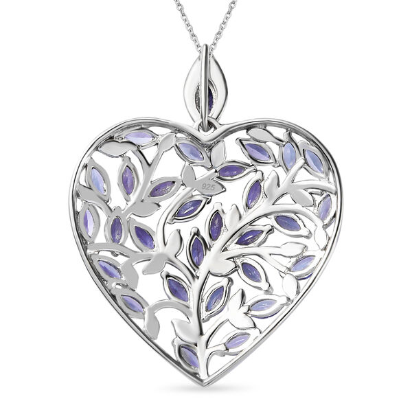 Tansanit Anh&auml;nger mit 45cm Kette - 3,86 ct. image number 5