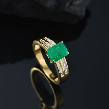 AAA Socoto Smaragd und Diamant Ring - 1,80 ct.