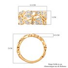 ALLORO vergoldeter Silber-Bandring image number 8