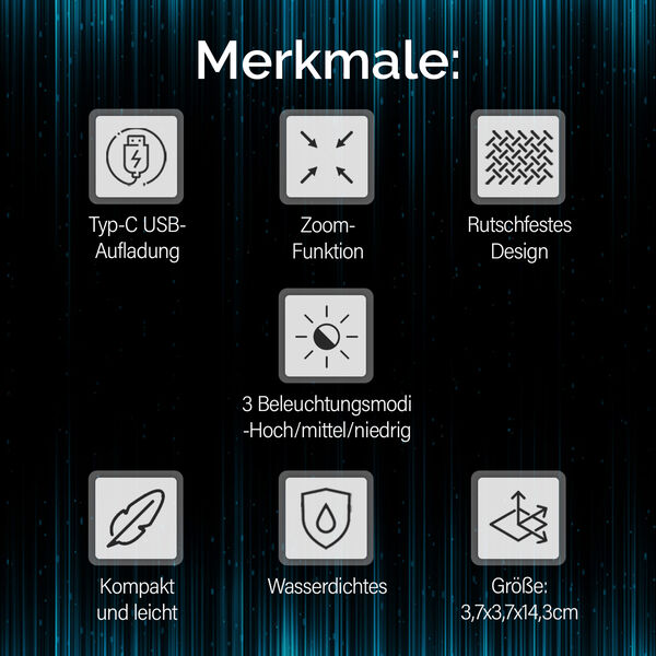 Aluminium LED Taschenlampe image number 13