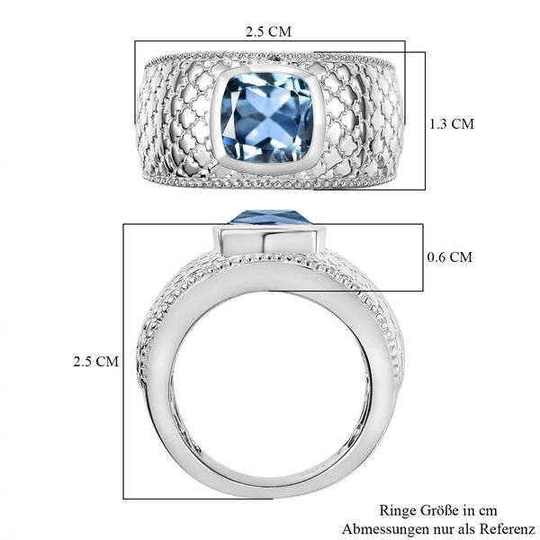 Himmelblauer Topas-Ring in Silberton - 2,68 ct. image number 7