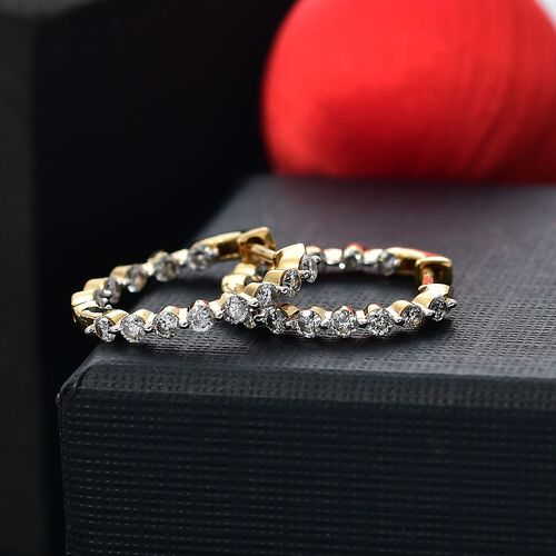 LUXURIANT DIAMOND - Lab Grown Diamant SI-GH SGL zertifiziert Ohrringe 925 Silber 750 Gelbgold Vermeil ca. 1.00 ct image number 2