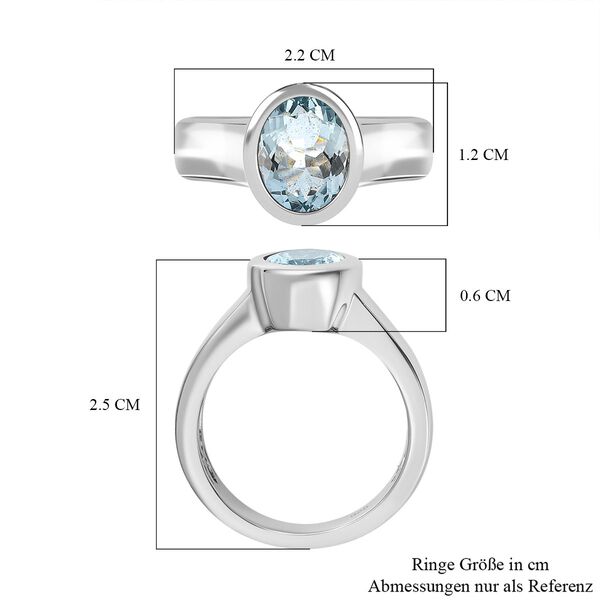 AAA Espirito Santo Aquamarin Ring, ca. 1.36 ct image number 7