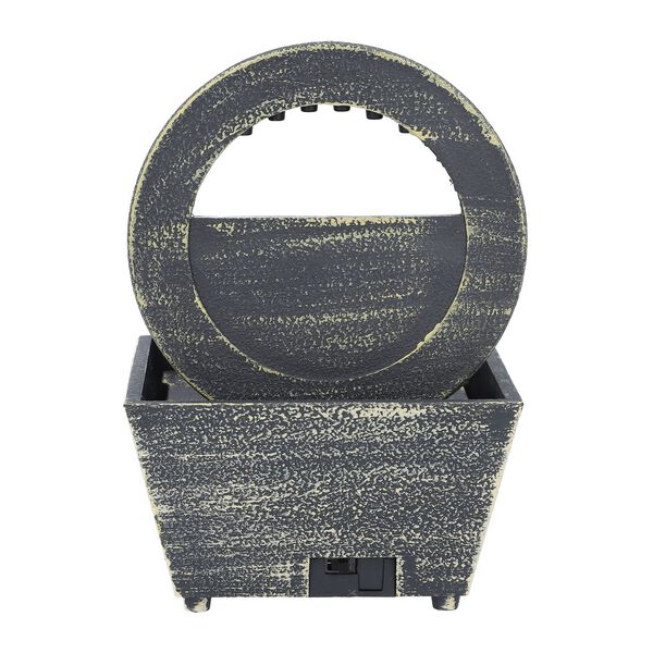 Mini Wasserbrunnen Lotusbl&uuml;te, 2xAA Batterie (nicht inkl.), 11,5x11,5x17 cm image number 4