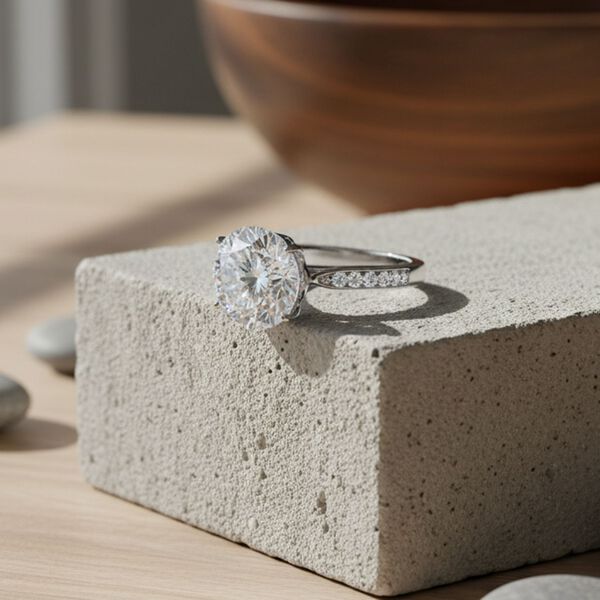 D'Joy Moissanit Ring 925 Silber rhodiniert (Gr&ouml;&szlig;e 17.00) ca. 6,16 ct image number 2