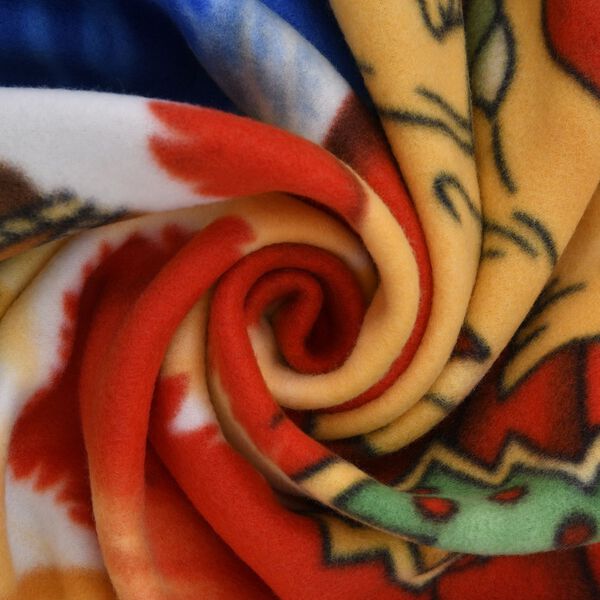 Weihnachtliche Fleecedecke mit Nikolaus Muster image number 4