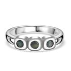 Alexandrit Ring, 925 Silber rhodiniert (Größe 20.00), ca. 0.40 ct