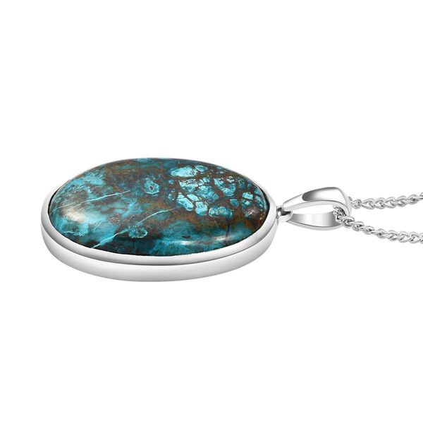 Natürlicher Tafelberg Shadowkite Anhänger mit Kette, 925 Silber platiniert ca. 32,11 ct image number 4