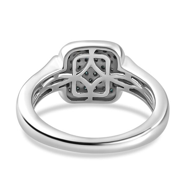 Weißer und blauer Diamant-Ring - 0,48 ct. image number 5