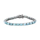 Larimar Armband, ca. 19 cm 925 Silber platiniert ca. 22.08 ct image number 0