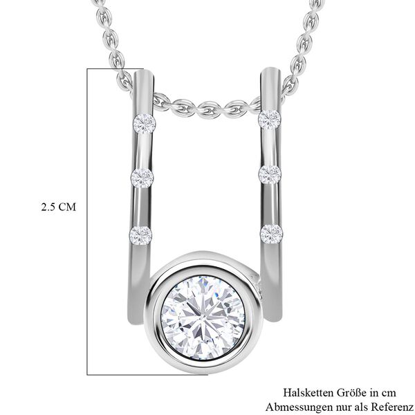 Moissanit Anh&auml;nger mit Kette - 0,50 ct. image number 7
