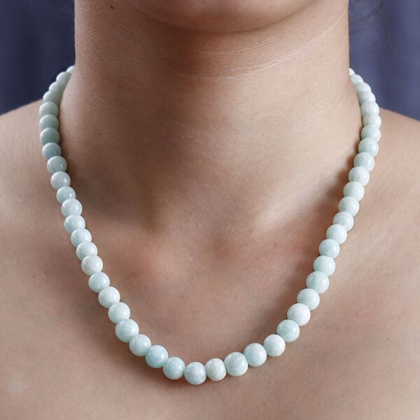 Amazonit Halskette ca. 50 cm Messing rhodiniert ca. 191.00 ct image number 3