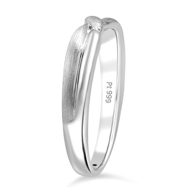 DESIGNER INSPIRIERT - 999 Platin Ring (Größe 19.50) ca. 1,20g image number 4