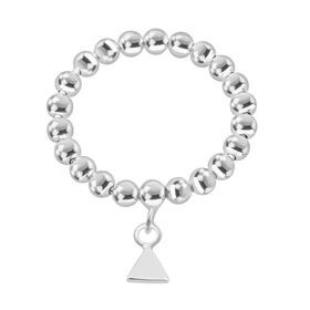 Perlen-Ring mit Anhänger in 925 Silber