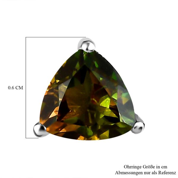 Herbst-Triplett Quarz-Ohrringe, 925 Silber platiniert ca. 1.74 ct image number 5