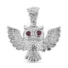 Royal Bali - Afrikanischer Rubin (Fissure gefüllt) Anhänger 925 Silber ca. 0.36 ct