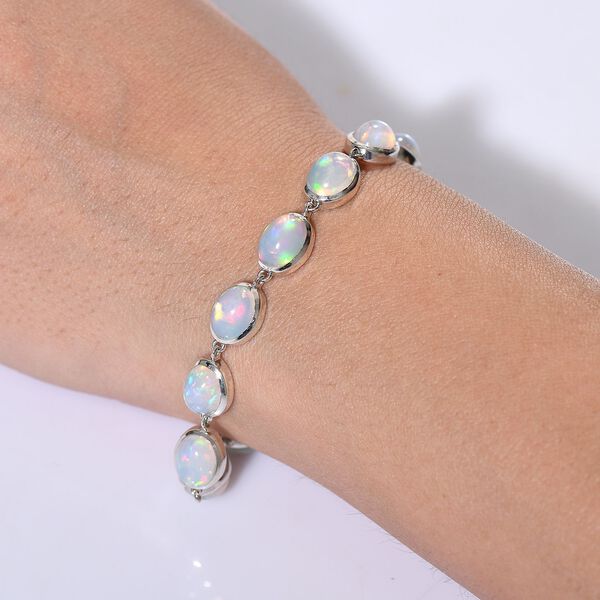 Opal Tide Turtle - D joy AA Nat&uuml;rlicher, &auml;thiopischer Welo Opal Armband ca. 20 cm 925 Silber rhodiniert ca. 17,57 ct. image number 2