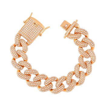 Wei&szlig;es Kristall-Armband ca. 19 cm  Std Gelb