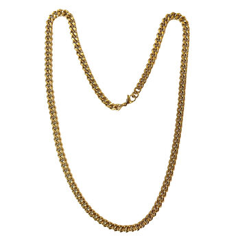 Kette, ca. 60 cm, Edelstahl vergoldet ca. 37,00g