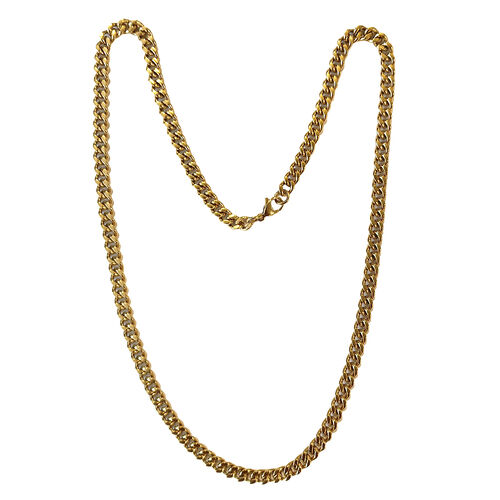 Kette, ca. 60 cm, Edelstahl vergoldet ca. 37,00g image number 0