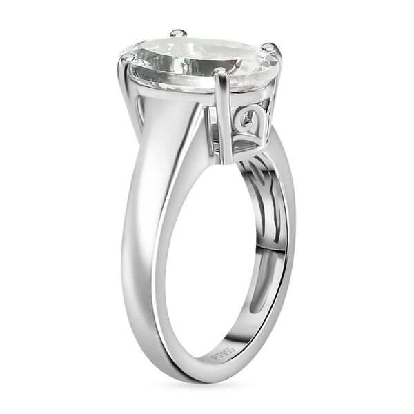 RHAPSODY AAAA Nat&uuml;rlicher Malagasy Mondstein Ring in 950 Platin - 4,13 ct. image number 5