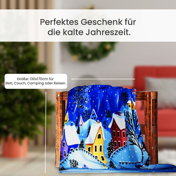 Decke mit Weihnachtsmuster image number 4